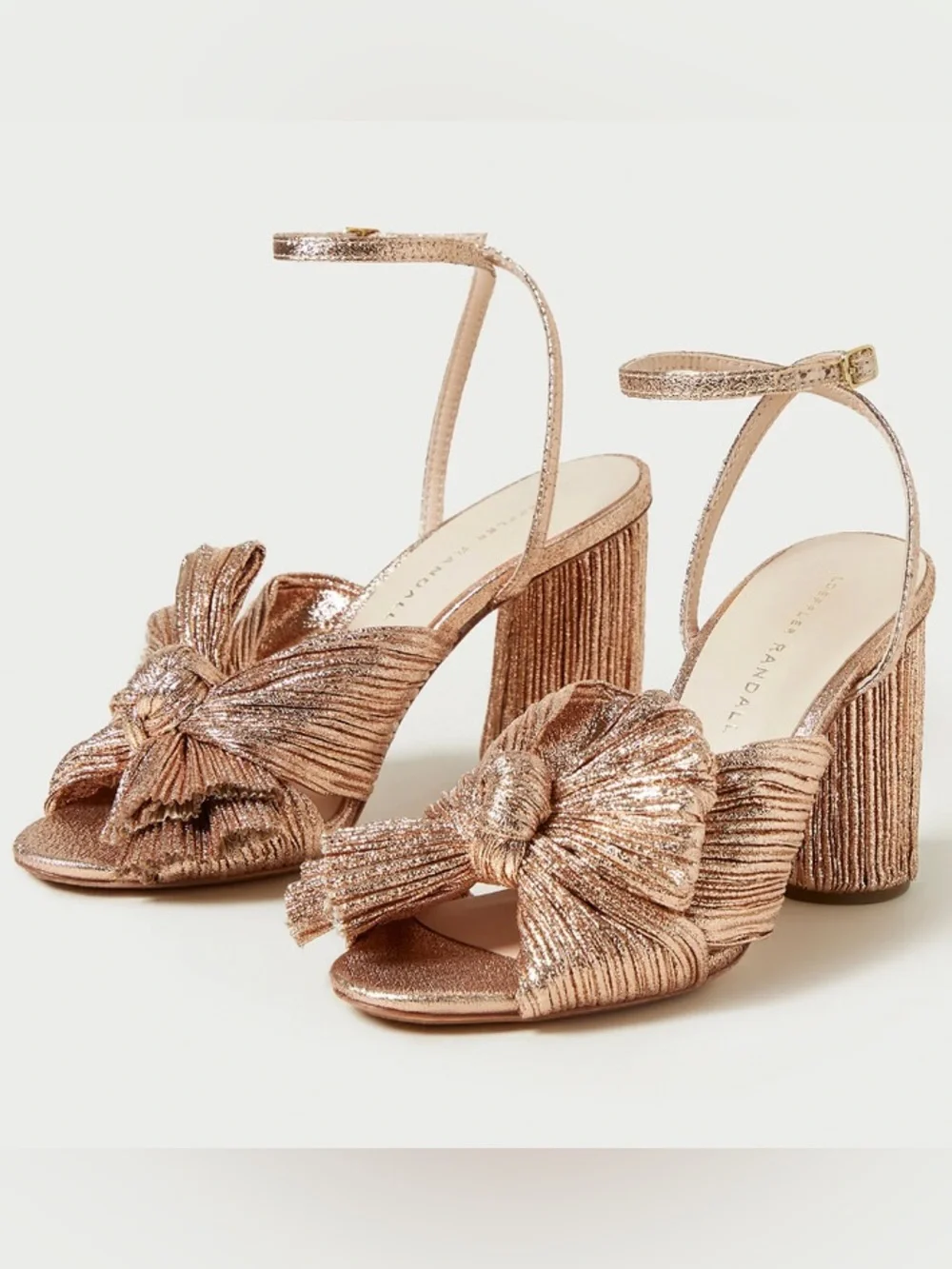 🆕{Loeffler Randall} Camellia Dune Metallic Copper Sandals
